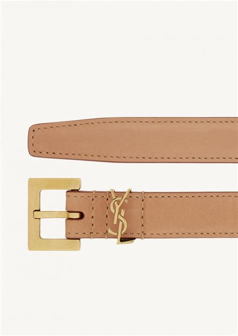 Ceinture en cuir Cassandre SAINT LAURENT pour femme 